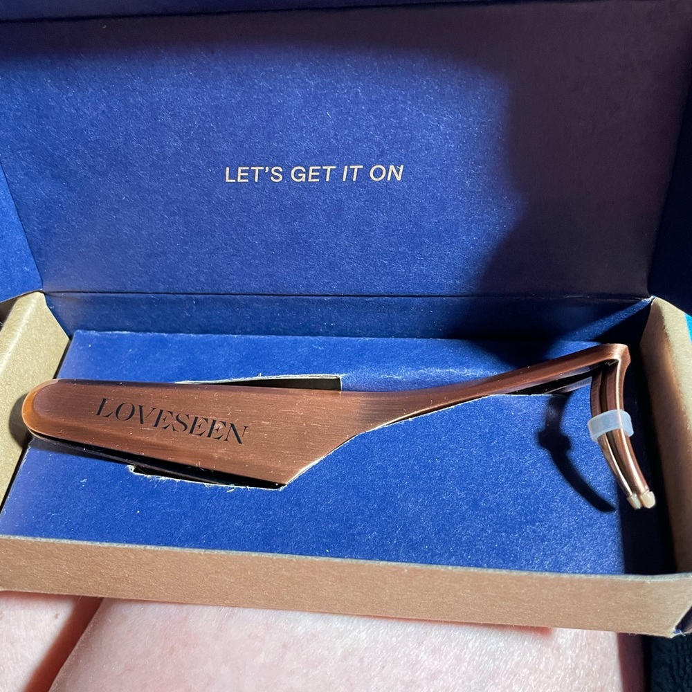 Bronze fake eye lash tweezers